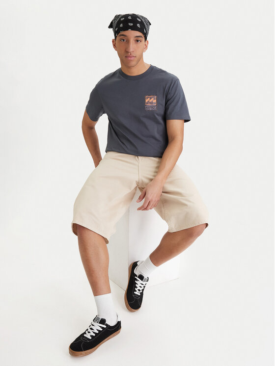 Billabong Billabong Tričko Stamp EBYZT00293 Tmavomodrá Regular Fit
