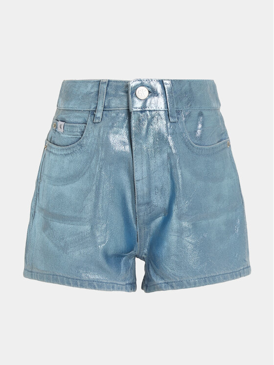 Calvin Klein Jeans Calvin Klein Jeans Bavlnené šortky IG0IG02368 Modrá Relaxed Fit