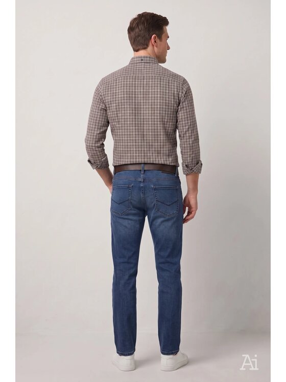 Cross Jeans Cross Jeans Jeansy F 194-776 Niebieski Straight Leg