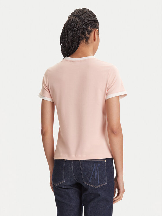 Guess Guess T-Shirt V5YI01 J1314 Różowy Regular Fit