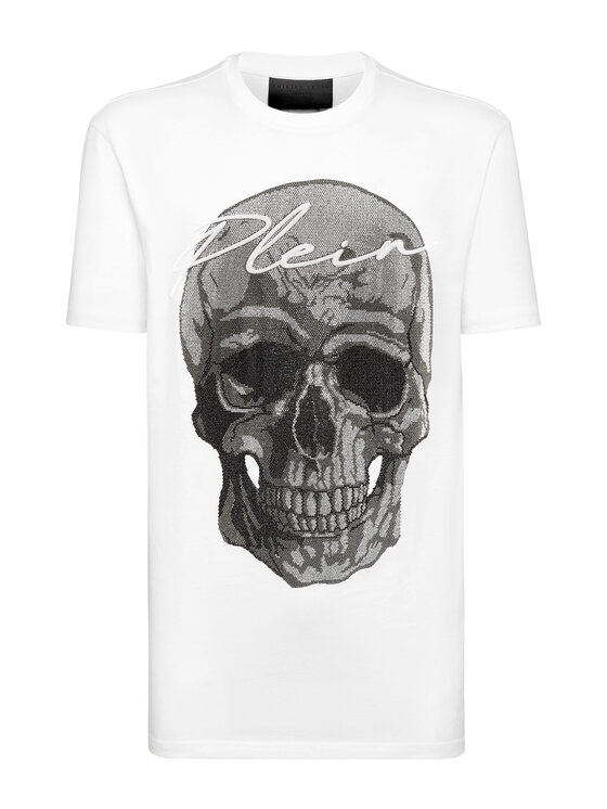 PHILIPP PLEIN PHILIPP PLEIN T-Shirt 14629 Bílá Regular Fit