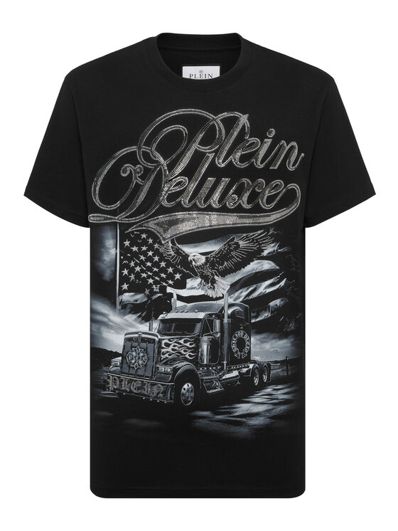 PHILIPP PLEIN PHILIPP PLEIN T-Shirt 26219 Czarny Regular Fit