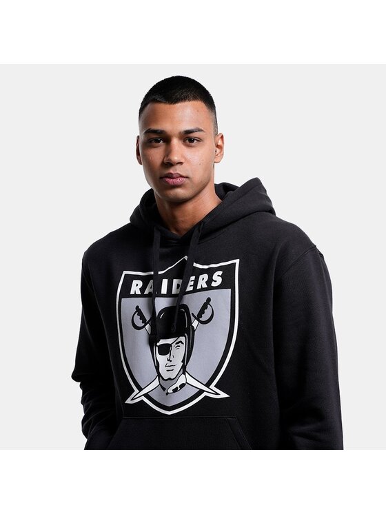 Mitchell & Ness Mitchell & Ness Felpa TEAM LOGO HOODY OAKLAND RAIDERS Nero Regular Fit