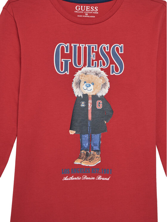 Guess Guess Μπλουζάκι L5BI09I3Z14 Κόκκινο Regular Fit