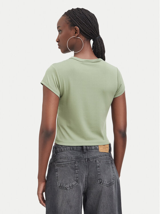 Juicy Couture Juicy Couture Marškinėliai JCWCT226326 Chaki Slim Fit