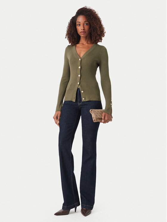 Guess Guess Kardiganas W6YR11 Z0950 Chaki Slim Fit
