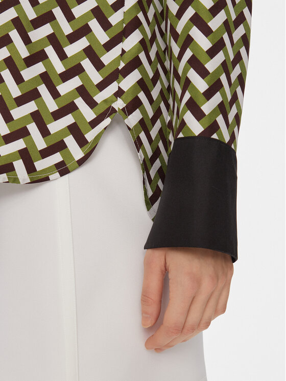 Max Mara Leisure Max Mara Leisure Koszula Procida 2416111017 Zielony Regular Fit