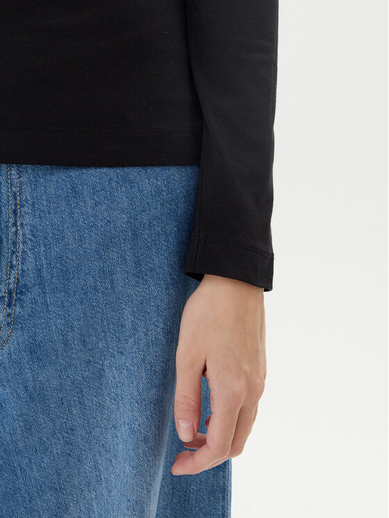 Guess Guess Блуза W5YI26 J1314 Черен Slim Fit