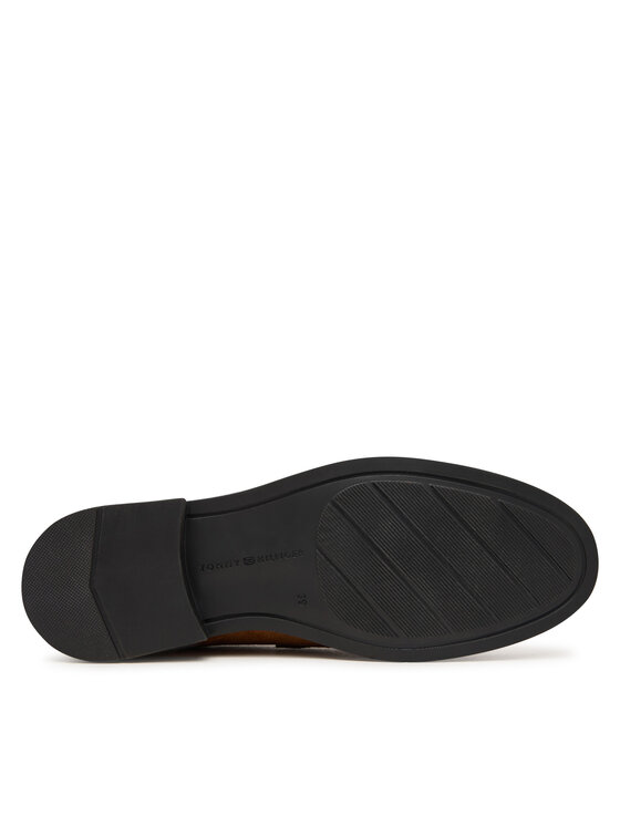 Tommy Hilfiger Tommy Hilfiger Loafers Th Chain Fringe Suede Loafer FW0FW09918 Καφέ