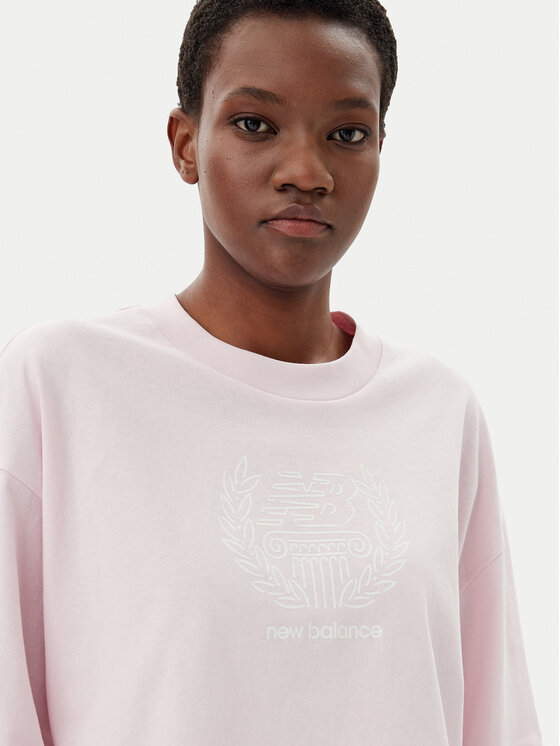 New Balance New Balance T-shirt WT51935 Ružičasta Oversize