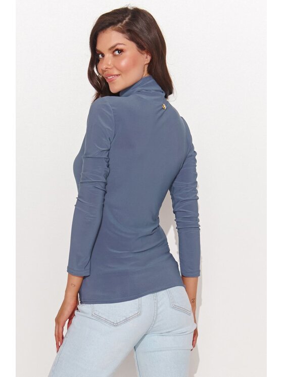 Numinou Numinou Bluzka NU460 Niebieski Classic Fit