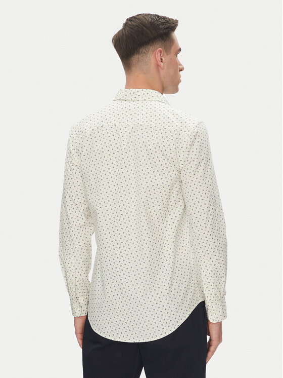 Tommy Hilfiger Tommy Hilfiger Koszula MW0MW38559 Beżowy Slim Fit