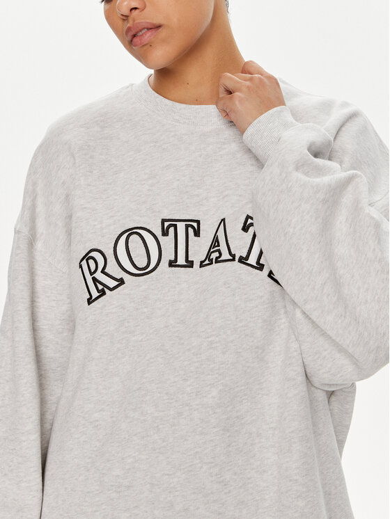 ROTATE ROTATE Majica dugih rukava Sui 1124541473 Siva Boxy Fit