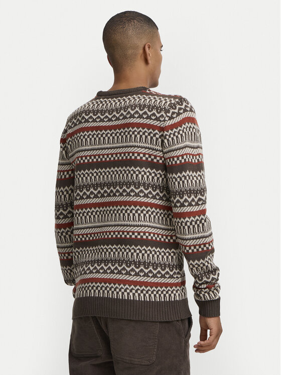 Blend Blend Sweter 20717485 Brązowy Regular Fit