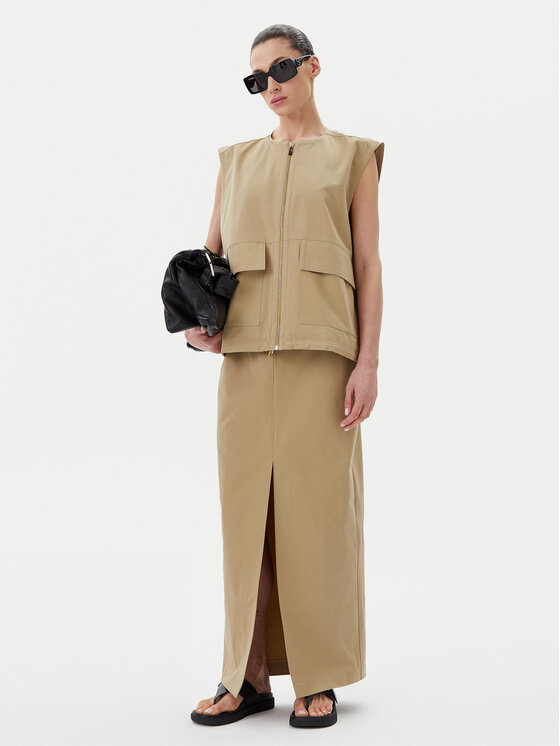 Herskind Herskind Kamizelka 5511150 Khaki Regular Fit