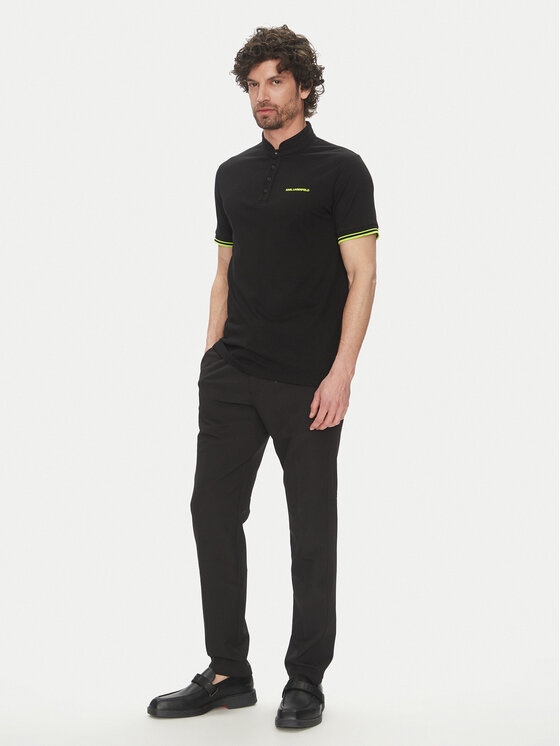 KARL LAGERFELD KARL LAGERFELD Polo majica 745022 552232 Črna Regular Fit