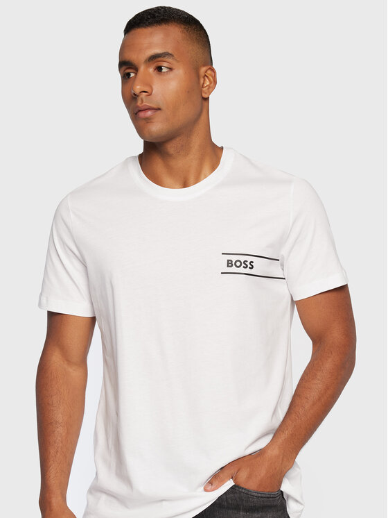 Boss Boss T-Shirt 50479074 Biały Regular Fit