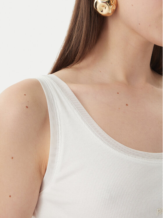 Patrizia Pepe Patrizia Pepe Top 2M4523/J407-W146 Bianco Slim Fit