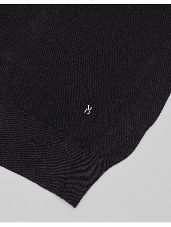 Borgio Borgio Sweter gabicce Czarny Slim Fit