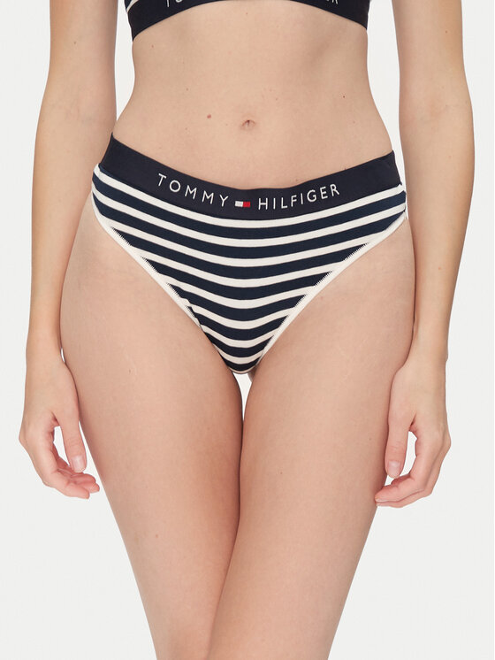 Tommy Hilfiger Tommy Hilfiger Kalhotky string UW0UW04796 Tmavomodrá