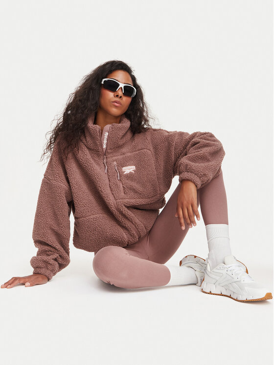 Reebok Reebok Fleecová mikina RCC00131 Růžová Regular Fit