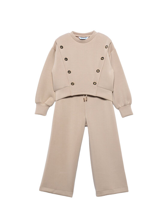 Abel & Lula Abel & Lula Completo felpa e pantaloni di tessuto 5730 Beige Regular Fit