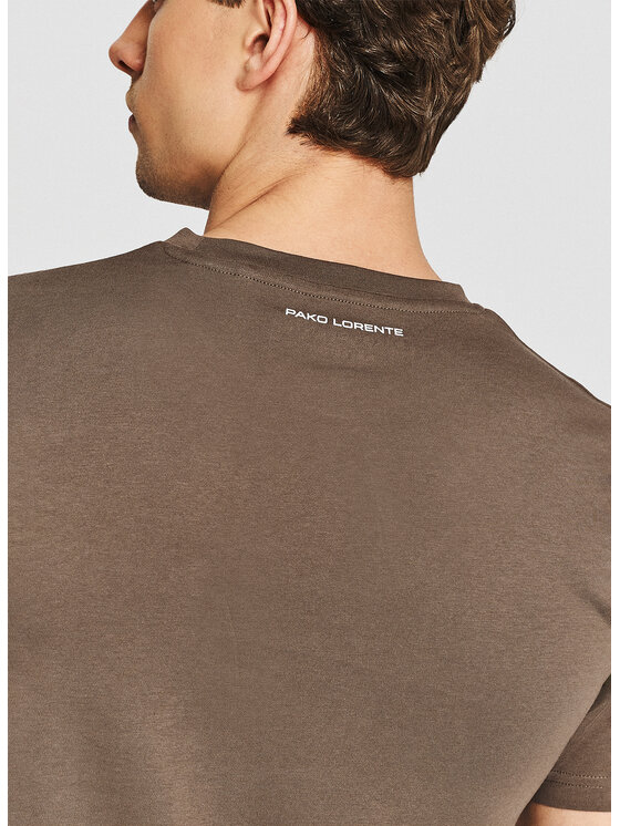Pako Lorente Pako Lorente T-Shirt P26SF-TT-004 Brązowy Regular Fit