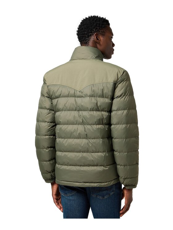 Wrangler Wrangler Kurtka zimowa PACKABLE PUFFER Zielony Regular Fit