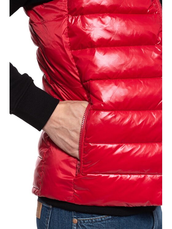 Wrangler Wrangler Smanicato PUFFER VEST Rosso Regular Fit