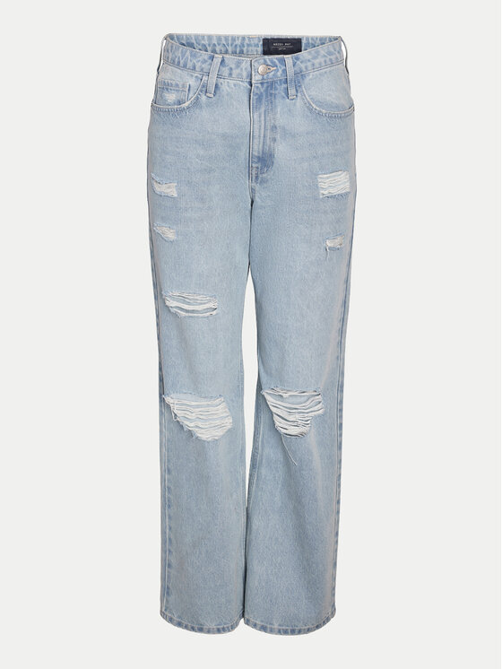 Noisy May Noisy May Jeans hlače Frilla 27030393 Modra Straight Fit