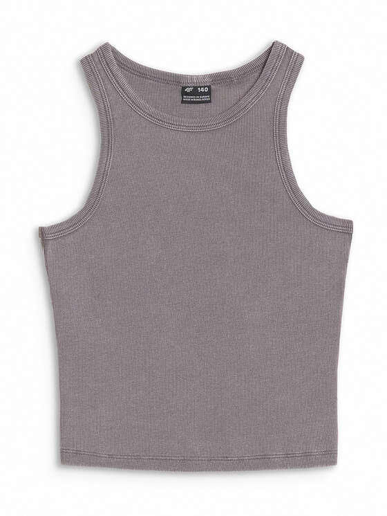 4F 4F Tank top SWELLS OF THE OCEAN Szary Slim Fit