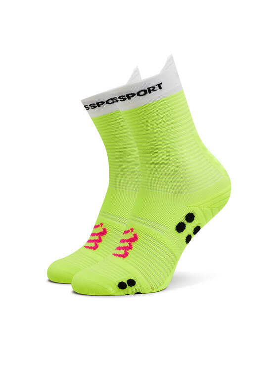 Șosete Înalte Unisex Compressport Pro Racing V4.0 Run High XU00046B Galben