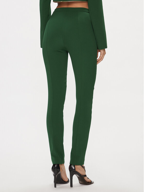 Patrizia Pepe Patrizia Pepe Hlače iz tkanine P0599/A6F5-G570 Zelena Slim Fit