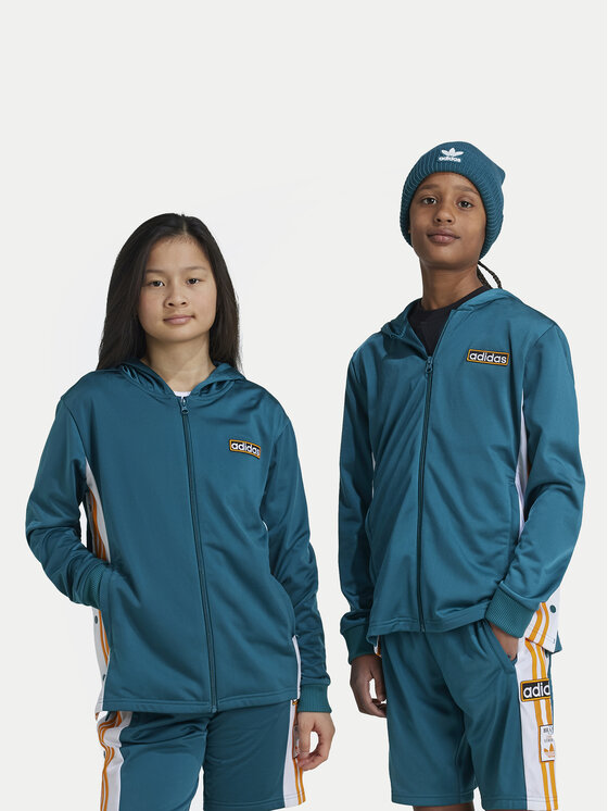 adidas Mikina Adibreak IX5188 Tyrkysová Regular Fit