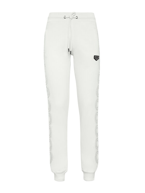 PHILIPP PLEIN PHILIPP PLEIN Joggers kalhoty 4405 Béžová Regular Fit