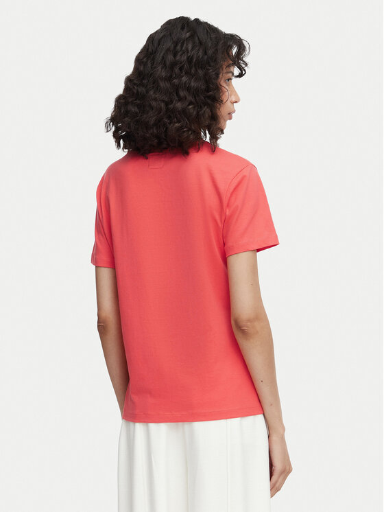 Beverly Hills Polo Club Beverly Hills Polo Club T-Shirt P-SS26W-TS516518 Koralowy Regular Fit
