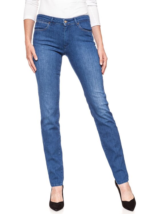 Wrangler Wrangler Jeansy SLIM Niebieski Slim Fit