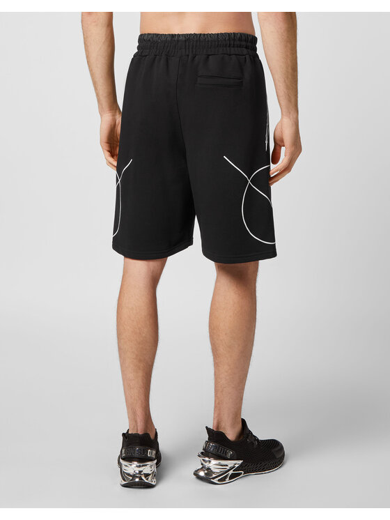 Plein Sport Plein Sport Pantaloncini 1291 Nero Jogger Fit