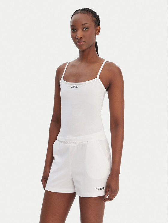 Guess Top E6GP02 J1314 Biały Regular Fit