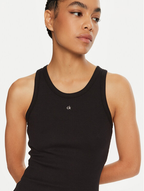 Calvin Klein Calvin Klein Top Graphic K20K208065 Czarny Slim Fit