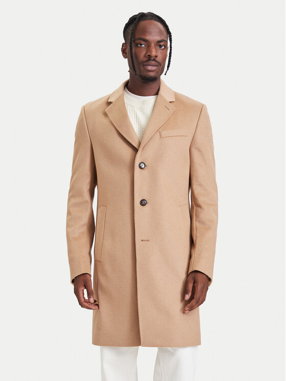 BOSS BOSS Vuneni kaput H-Hyde-264 50571557 Bež Slim Fit