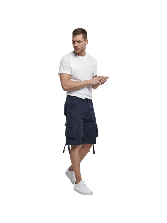 Brandit Brandit Spodnie materiałowe 2012.8.S Granatowy Regular Fit
