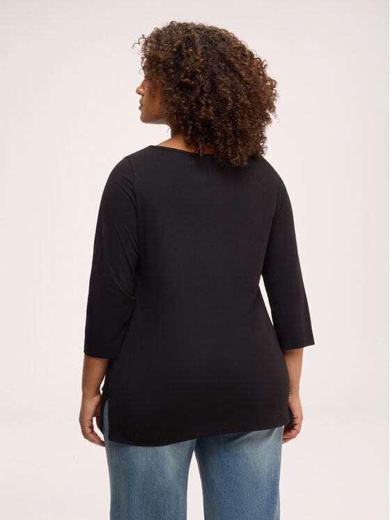 Fiorella Rubino Fiorella Rubino T-shirt G0CRL009262N033 Nero Regular Fit