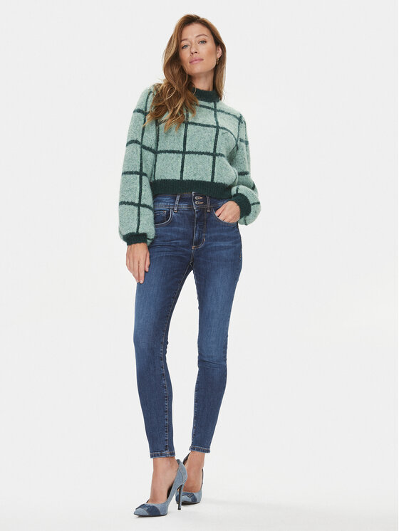 Guess Guess Sweter Nadia W3BR78 Z3BP0 Zielony Regular Fit