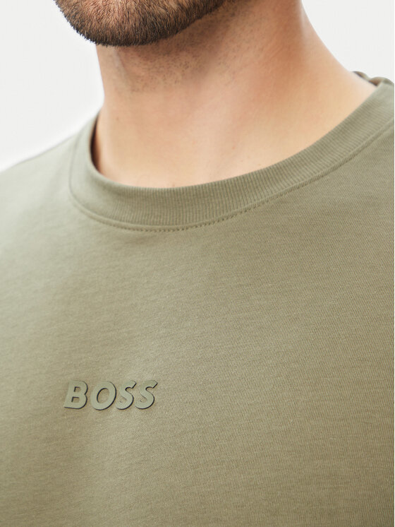 BOSS BOSS T-Shirt Tee 10 50519368 Khaki Relaxed Fit