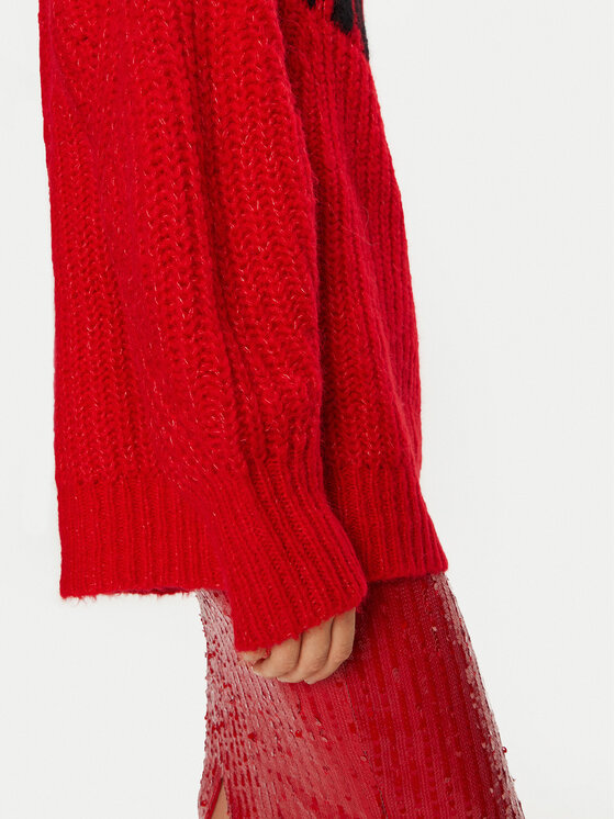 ROTATE ROTATE Maglione Brandy 1137491292 Rosso Loose Fit