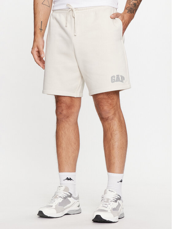 Gap Športové kraťasy 602248-05 Écru Regular Fit