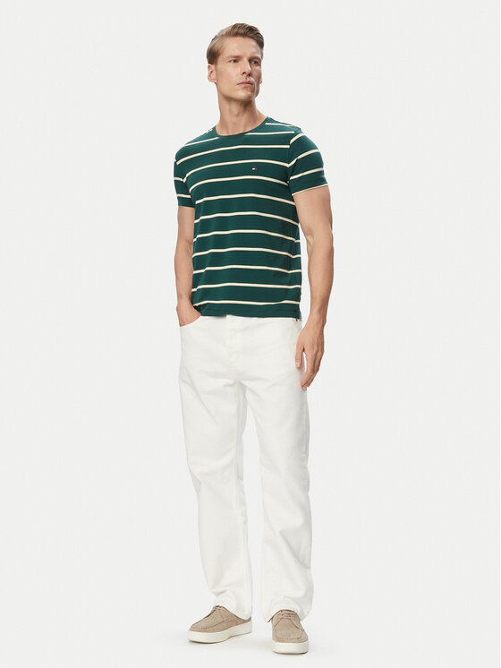 Tommy Hilfiger Tommy Hilfiger T-Shirt MW0MW10800 Grün Regular Fit