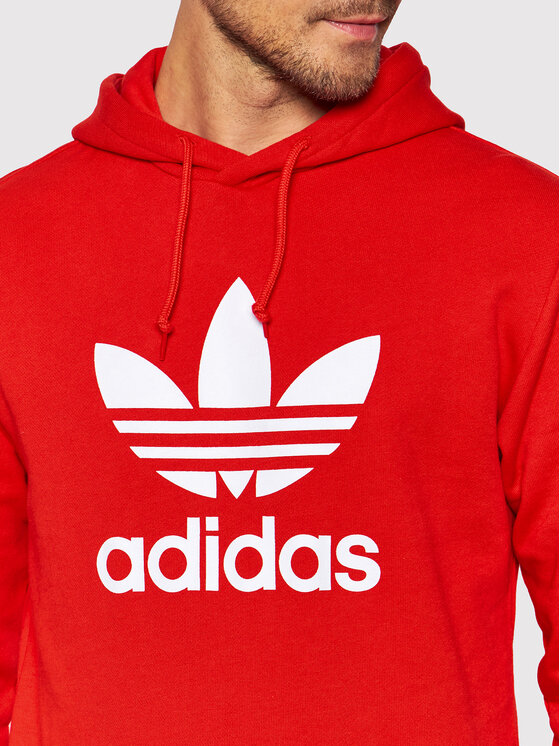 Felpa adicolor Classics Trefoil H06668 Rosso