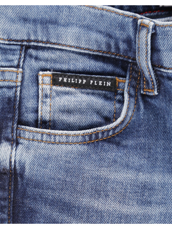 PHILIPP PLEIN PHILIPP PLEIN Pantaloncini 30315 Celeste Basic Fit